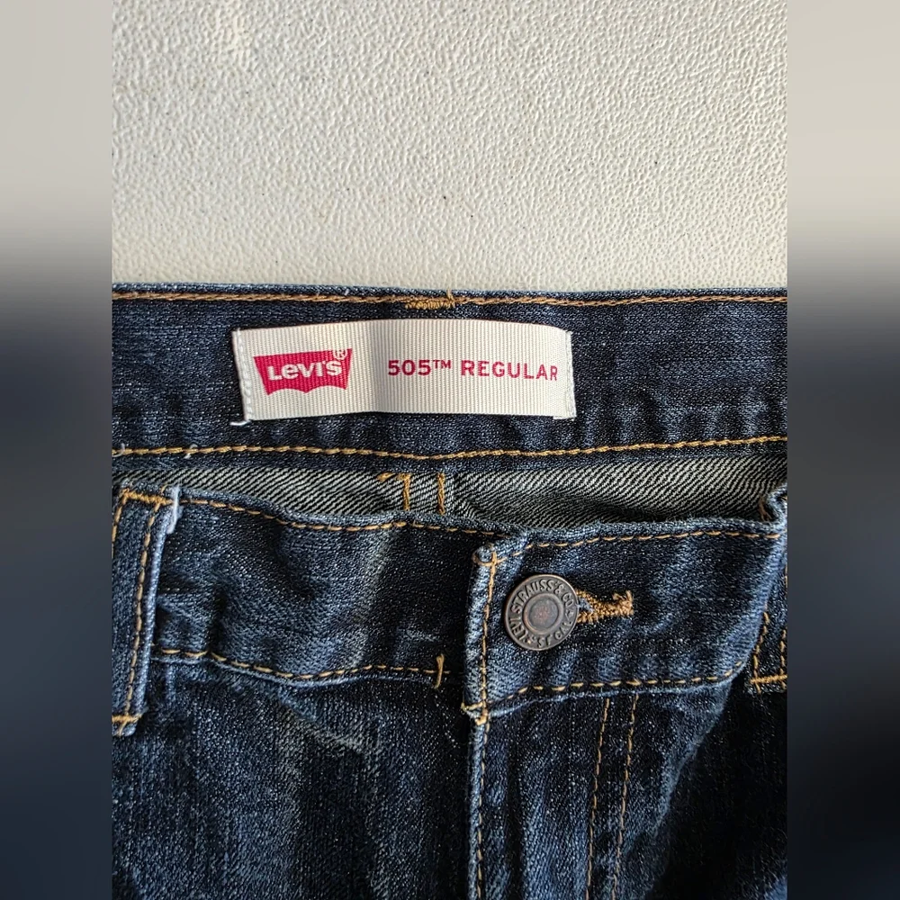 Levi Strauss 514 Straight Leg Denim Dark Indigo Blue Minimalist Core Indie Skate - Picture 4 of 13